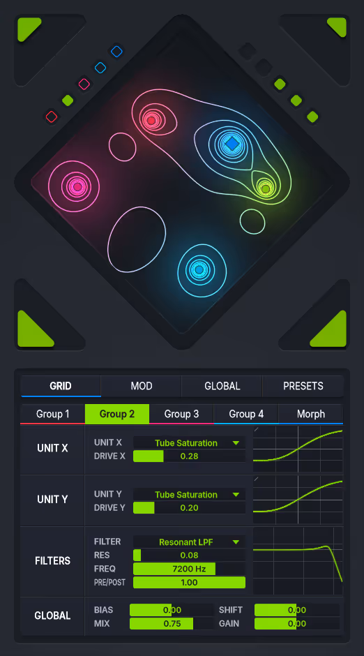 Folda GROUPS tab screenshot