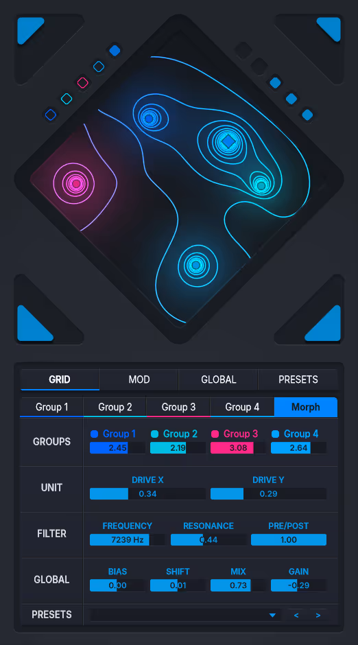 Folda MORPH tab screenshot